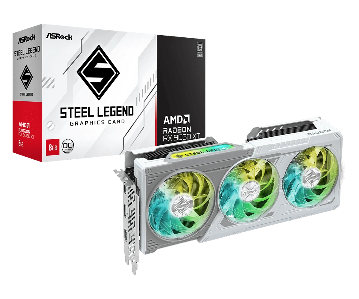 ASRock Radeon RX 9060 XT Steel Legend 8GB OC